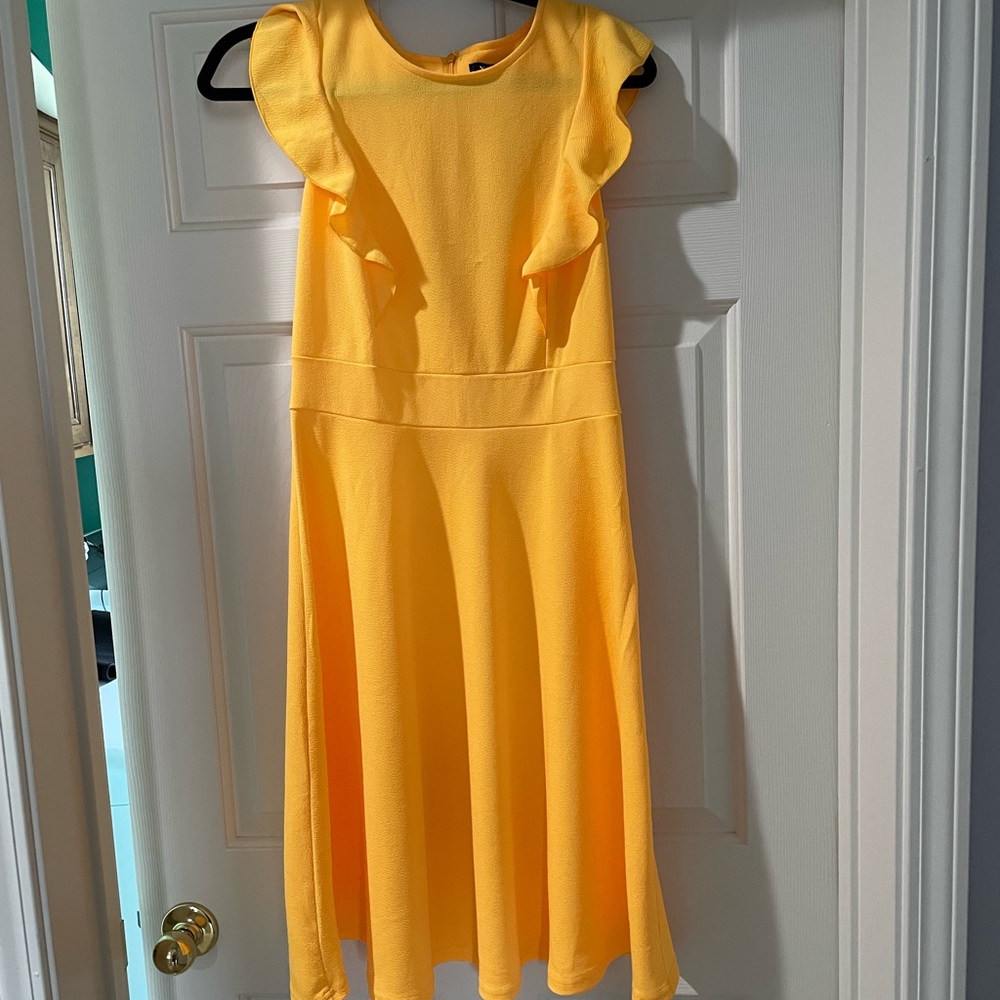 Ruffled Yellow Dress